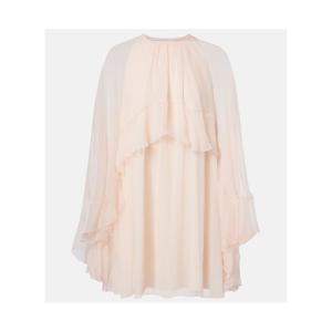 끌로에 러플 실크 미니드레스 P01104943