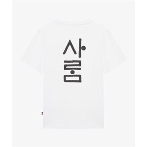 노스페이스 NT7UR60B 한글 반팔 티셔츠_WHITE 257005