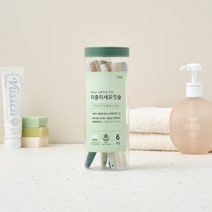 [모던하우스] 옥수수 성분 이중미세모 칫솔 6개입