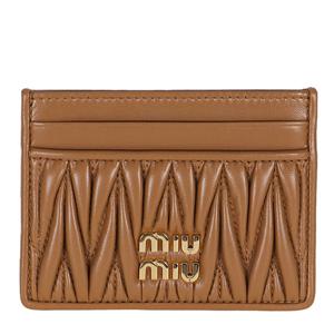 미우미우 26SS 여성 마테라쎄 카드지갑 카라멜 5MC076 AFPP F098L