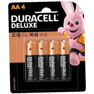 듀라셀 디럭스 알카라인 건전지AA(4입)