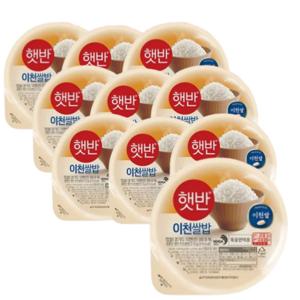 CJ 햇반 이천쌀밥 210g 10개 대용량 이천쌀 즉석밥 간편식