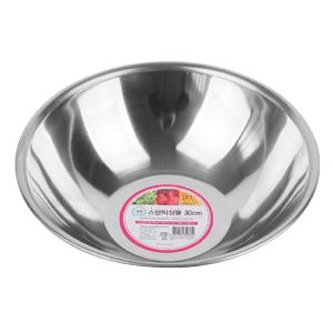 스텐 원형 믹싱볼-30cm 주방 조리 세척 대야 바가지 스텐믹싱볼 나물믹싱볼 무침볼 주방도구 조리도구 스텐