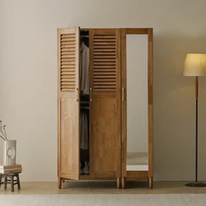 나무뜰 루멘 루바 갤러리 원목 1200 전신거울 수납 옷장 FMF210C