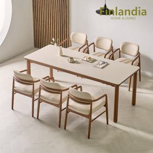 핀란디아 핀란디아 스터닝 세라믹 6인 식탁세트(의자6)