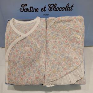 [쇼콜라]쇼콜라 G니니배냇가운속싸개2종세트 (TNOMNG05U2)여름여아출산선물