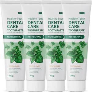 쉼표365 매일 상쾌한 구취케어 치약 250g 4개입 구취 입냄새 제거 잇몸 무불소 시트러스민트향
