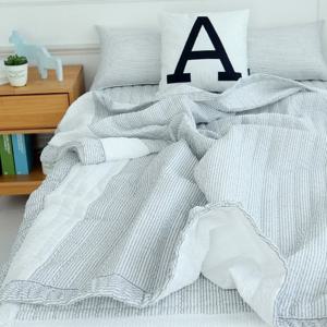 시어서커 심플 누빔 여름이불+침대패드+베개커버 퀸(Q) 침구세트