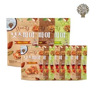 [리얼넛츠]메이플 코코넛 넛츠파이 3종 혼합 180g × 12봉(오리지날 4 + 피칸 4 + 마카다미아 4 / 총 12봉)