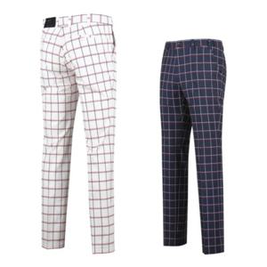 남성 여름 골프웨어 골프 편한 히든밴딩 체크 바지 L120623M11