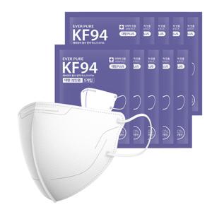 자우버탁 에버퓨어 새부리형 황사방역마스크(KF94)(화이트/특대형) 50입