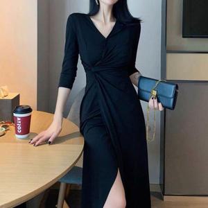 원피스 랩 여성 데일리 디자인의 여성스러운 여자투피