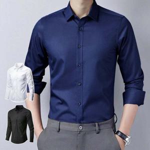 [리빌모아]남자 슬림핏 베이직 무지 클래식 긴팔 와이셔츠 OC-SHA-SWCDF4BF