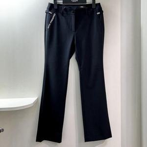 [파사디골프]스컬 장식 벨트 부츠컷 팬츠 블랙 여성 바지 P24FSL504X