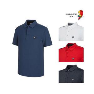 [마코](남성)테이프 배색 카라 반팔 티셔츠_MNM2TS01