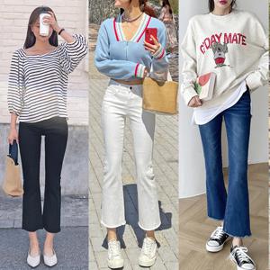 ★당일출고/BEST★[토마토팩토리] 사방스판 부츠컷 키작녀 청바지 데님팬츠(3color)