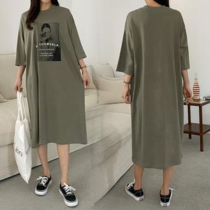 여성 큰옷 빅사이즈 특가 IL 카메라우먼롱원피스(G567H203)