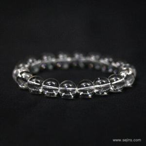 [힐링젬]백수정 10mm 4월탄생석 행운석 천연석 팔찌 SB-143