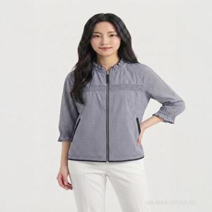 [크로커다일레이디]체크 패턴 집업 점퍼_CLCMJP102