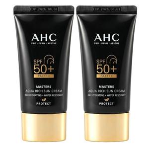 AHC 마스터즈 선크림 아쿠아리치 썬크림 60ml 2개