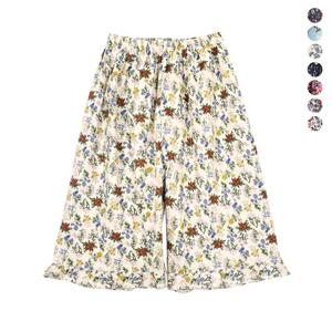 [바풀] JWS 183005 여성 순면 파자마 실내바지 7부-면100