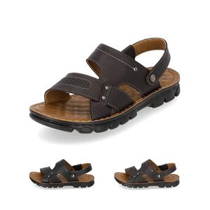 [정상가 129,000원] 엘칸토 남성 소가죽 스트랩 샌들 2.5cm LCMW63M226