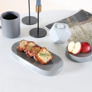 코지테이블 홈카페 플랫 플레이팅 굽접시 타원형 1호 24cm (2 color)