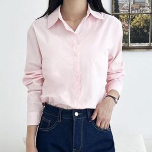 [BZJL34IE_4C]여성 카라 셔츠 긴팔 단정한 패션 코디