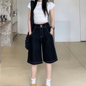 [SALE] 여성 여름 제롬 생지 데님 버뮤다팬츠