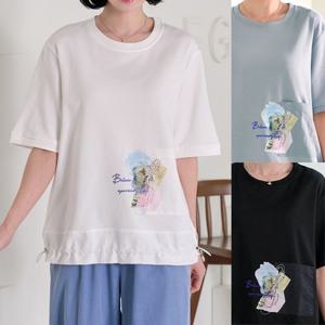 [엄마옷 로즈맘] 하추스트링반팔면티셔츠