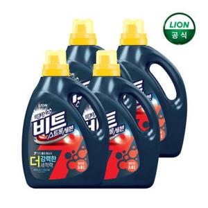 [비트]비트 액체 세탁세제 스트롱세븐 3L 용기 일반용 x 4개