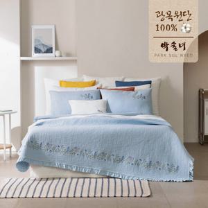 [SS 스프레드1장+베개커버1장]26SS  박술녀 ?은순면 100% 피그먼트 워싱