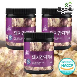 [토종마을]HACCP인증 국산 돼지감자가루 250g X 3통(총750g)