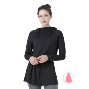 베이직엘르 여성인 체형커버 롱 집업 래쉬가드 상의 BEL-T235K