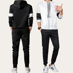 간절기 운동복 세트 남성 후드 추리닝 트레이닝 셋업 (WD02E97)