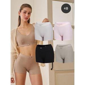 [푸마 언더웨어]여성 소프트 사각팬티 4종 세트