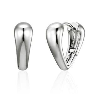 [가이거] [ITZY 유나 착용] 실버925 볼룸 하트 물방울 원터치 귀걸이 GISVEE156