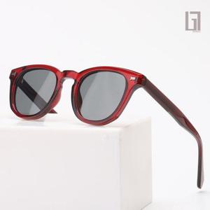 여성 편광 틴트 아세테이트 뿔테 패션 선글라스 레드 (WFFYKAT)