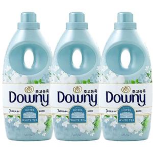 다우니 고농축 섬유유연제 화이트티 (7일간 피어나는 향수) 1L 용기 X3개
