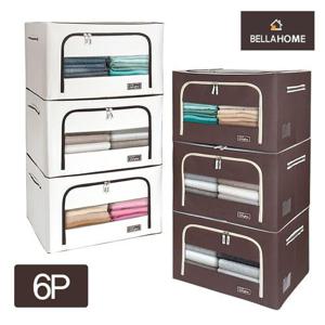 (벨라홈)프리미엄 대용량리빙박스66L 6개세트(CN7776) W393ABB