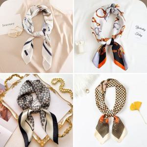 [1+1+1+1]  여성 패션 사각스카프 4종세트 (새봄맞이)