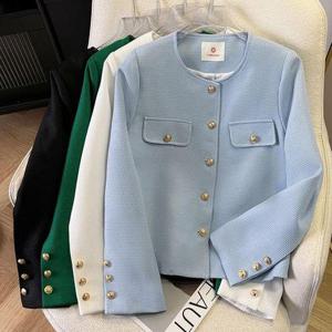 [블랙퀸]어미린 라운드카라 골드버튼 자켓 blk003041