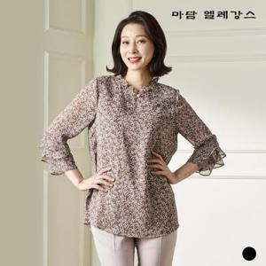[마담엘레강스][마담엘레강스] 소매 삼단 프릴 시폰 블라우스 K221BL05