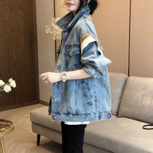 허그허그 / 라이트 블루 숄디 데님 자켓