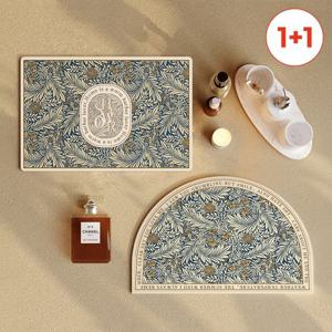 [1+1]_메종리프 유럽풍 논슬립 인테리어 규조토 발매트 컬러2종 (총2개세트)