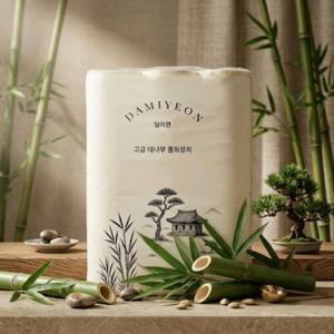 담이연 먼지없는 프리미엄 대나무 무형광 3겹 롤화장지 30m 30롤