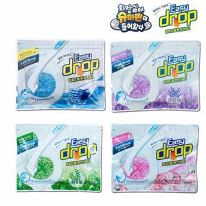 [이지드롭][총48회분] 이지드롭 변기크리너 리필용 4팩 (레몬1,허브1,라벤더1,화머1).