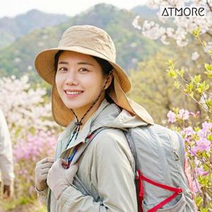 [엣모어] 햇빛 철벽방어 넥커버 휴대용 등산모자(4color)