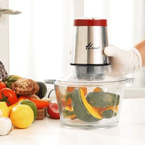 한일 풀구성 유리 및 스텐 전동 만능다지기 HSGC-400 마늘박피기 야채 고기