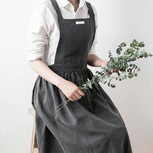 린넨 원피스 앞치마 카페 공방 에이프런 8종